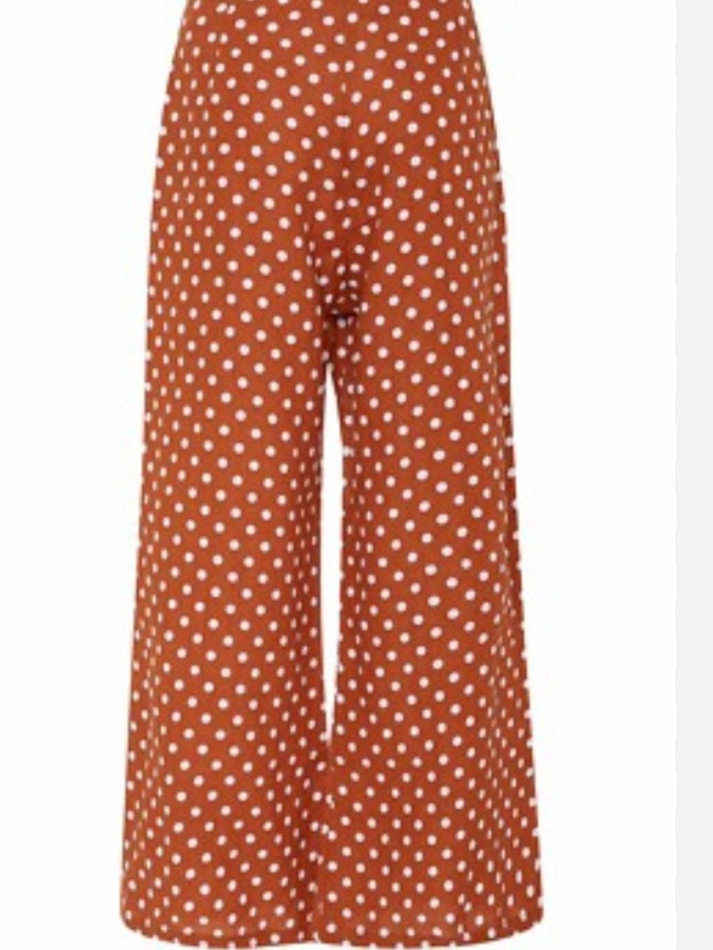 Anthropologie  Faithful The Brand Polka Dot Wide-Leg Pants 8, NWT - Picture 7 of 8